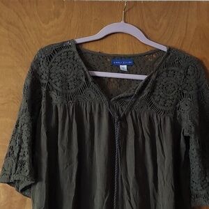 Simply Styled by Sears lace accent peasant top
